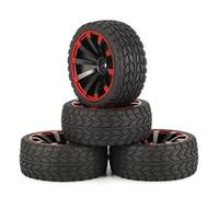 Pneus Et Roues RC Compatible avec Tamiya TT01 TT02 TA06 XV01 PTG-2 pour HPI WR8 pour HSP 1/10 RC pour Pneus De Voiture De Course sur Route Touring Drift Car Tyre Wheel