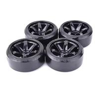 Pneus Et Roues RC Compatible avec Tras D4 pour HSP pour HPI pour Sakura TT01 pour Tamiya 1/10 RC Drift on-Road Wheel Pneu À Motif Dur 4 Pièces