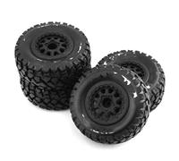 Pneus Et Roues RC Compatible avec Traxxas pour Slash pour Arrma pour Senton pour HuanQi 727 pour HPI pour HSP Pneu pour Camionnette RC 1/10 Short Course