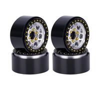 Pneus Et Roues RC Compatible with Redcat SCX10 TRX4 for Capra 4PCS 1.9 Aluminum Alloy Beadlock Wheel Hub Rim 1/10 RC Car Crawler Upgrade Parts