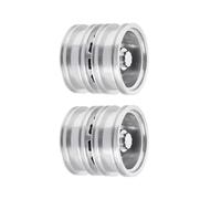Pneus Et Roues RC pour Tamiya 1/14 Ensemble Complet De Moyeux Roues Avant Arrière en Aluminium Jantes Tracteur pour Remorque Grimpante Pièces Mise À Niveau pour Voiture Télécommandée(2PCS a)