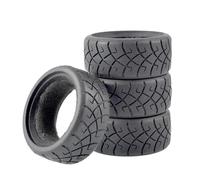 Pneus Et Roues RC Pour Tamiya M05 M06 M07 1:10 2/4 Pièces Roues Caoutchouc Pneus Souples Haute Adhérence Accessoires Mises À Niveau Voiture RC Sur Route Remplacement Réparation(4pcs)