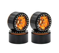 Pneus Et Roues RC Pour Traxxas Pour Trx6 Pour Axial Pour Scx10 Rr10 Pour Wraith Pour Yeti 1/8 Moyeux De Roue En Métal 1/10 2 Pouces 4 Pneus Rénovation Voiture Radiocommandée(Yellow)