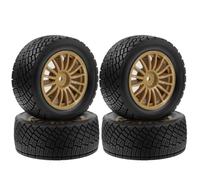 Pneus Jante Roue Hex 12mm pour HSP pour ARRMA 1/10 Rc Pièces Mise | Jeu de 4 pneus rallye crevés avec mousse 1/10, adhérence stable et pilotage précis sur terrain mixte RC Crawlers Pneus
