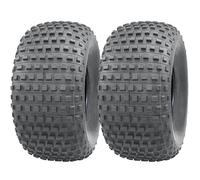 Pneus Knobby ATV 25x12.00-9 - 4 plis, sans chambre à air, robuste, set de 2 pour quad/gator John Deere