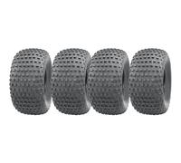 Pneus Knobby ATV 25x12-9 4 plis tubeless - set de 4 pour quad et remorque John Deere Gator