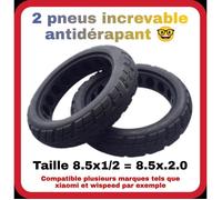 Pneus plein 8,5 pouces increvable trottinette électrique xiaomi M365 [TOUS MODELES] Xiaomi Pro 1s essential Wispeed T855 [2 pneus]