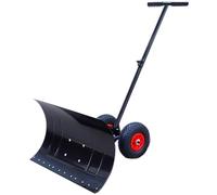 Pneus Pneumatiques 2 Roues Pelles À Neige Pousse-Neige À Main Charrue À Main Pousse-Neige Portable Outil De Déneigement Extérieur(7535)