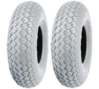 Pneus pour scooter électrique 2,80/2,50-4, gris, à crampons, non marquants (lot