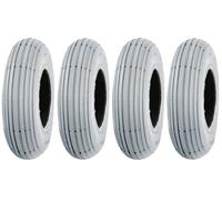 Pneus rainurés gris pour scooter électrique 200x50, ne laissant pas de traces, p