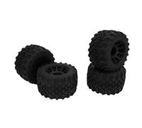 Pneus RC Monster Truck - Rembourrage solide pour roues de camion 1/10 - 12 mm - Hexagonal - Amélioration de la stabilité - Caoutchouc et plastique pour 1/10