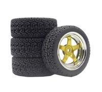 Pneus Roue 70mm pour Tamiya pour TT02 pour TT01 XV02 1/10 Pièces | Ces pneus en caoutchouc pour roues nylon offrent adhérence stable sur les chaussées mouillées sèches Pneus
