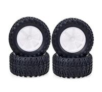 Pneus Roue pour ABSIMA pour Corally pour Kyosho pour Ultima 1/10 | Roues en plastique pneus en caoutchouc, offrant adhérence fiable un ajustement facile moyeu hex 12mm RC Pneus Roues
