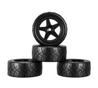 Pneus Roue pour Tamiya M03 M04 M05 MB01 MF01 XM01 SW01 1/10 1/12 | Roues course plastique avec pneus caoutchouc et inserts mousse offrent adhérence stable et précision Pneus