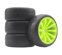 Pneus Roue Rallye pour Tamiya pour TT02 pour KYOSHO 1/10 Voiture | Les pneus en caoutchouc universels à jante en plastique 4PCS offrent une adhérence fiable pour 1/10. Accessoires