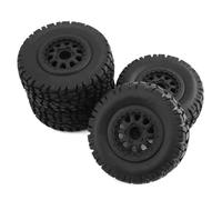 Pneus Roue RC pour Traxxas pour Slash pour Arrma pour Senton pour HuanQi 727 pour Vkar 10sc pour HPI pour HSP 1/10 RC Voiture Court Parcours Camion Pneu Roue Pneu 12mm Hex
