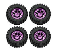 Pneus Roues Beadlock À Chenilles RC pour Traxxas pour TRX4M 1/18 | RC Upgrades Pièces Rechange : jantes beadlock métal pneus caoutchouc pour traction Pour mini-crawler RC Pneus Roues