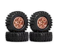 Pneus Roues Beadlock À Chenilles RC pour Traxxas pour TRX4M 1/18 | RC Upgrades Pièces Rechange : jantes beadlock métal pneus caoutchouc pour traction Pour mini-crawler RC Pneus Roues