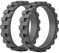PNEUS Roues pour IROBOT ROOMBA séries 500, 600, 700, 800 et 900 (Pack 2 unités) Antidérapant (2 pièce, noir)