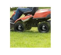 Pneus Tondeuse à Gazon 27,8x10-17,7cm Pneus En PU Sans Crevaison 20 Adaptateurs 2PCS