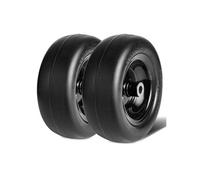 VEVOR Pneus de Tondeuse à Gazon avec Jante 2PCs, Pneus de Tracteur sans Chambre à Air 278x100-177 mm, Pneus en PU sans Crevaison, Moyeu Centré 86,4 mm, 20 Adaptateurs pour Tondeuses à Gazon Pelouse