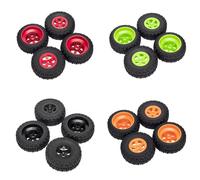 Pneus Tout-Terrain En Caoutchouc Pour Camions Et Jouets, Roues Rc, Accessoires Pour Voitures, Modèle 1/10
