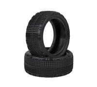 Pneus tout-terrain Schumacher 1:10 jaune éclat (2) pneus avant 4x4