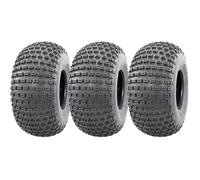 Pneus Wanda P322 18x9.50-8 - tubeless, 4 plis, à crampons, set de 3 pour ATV/Quad, non directionnels