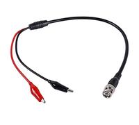PNGKNYOCN 1.5ft BNC q9 à double Crocodile clip Test câble sonde plomb oscilloscope test oscilloscope, générateur de signal, surveillance vidéo (0.5M)