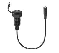 PNGKNYOCN 1/8 stéréo panneau de montage connecteur 3.5mm trs femelle femelle encastré fileté fixe étanche câble stéréo pour casque microphone Haut - parleur（0.3M/1FT） (3.5mm Female)