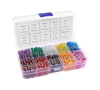 PNGKNYOCN 100pcs kit de combinaison de fusibles de voiture, 3A 5a 7.5a 10A 15A 20A 25a 30A 35A 40A kit de fusible de remplacement de lame dans la voiture pour voiture/camping - car/camion/moto
