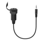 PNGKNYOCN 3.5mm trs stéréo panneau de montage audio câble 3.5mm 1/8 "trs mâle femelle encastré fixe étanche câble adaptateur stéréo pour casque microphone Haut - parleur（0.3M/1FT）