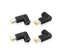 PNGKNYOCN Adaptateur DC vers extrémité ultra - mince, prise circulaire à angle droit DC 7,9 x 5,5 mm vers Lenovo ThinkPad adaptateur de charge compatible (Pack de 4)