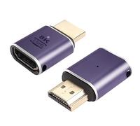 PNGKNYOCN Adaptateur HDMI 8K, Support de l'extendeur mâle et Femelle HDMI 2.1 48gbps 8K@60Hz, 4K@120Hz, HDR, EARC pour HDTV, Ordinateur Portable, Moniteur, projecteur (Pack de 2)