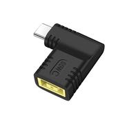 PNGKNYOCN Adaptateur USB C à Embout Mince, 90 degrés USB C mâle vers Embout allongé Jaune convertisseur 65w Adaptateur de Chargeur PD Compatible avec Lenovo