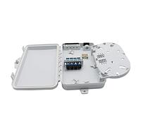 PNGKNYOCN Boîte de distribution de fibre optique FTTH à 4 cœurs, boîte de distribution de fibre optique à 4 ports pour adaptateur SC, FC, e2000