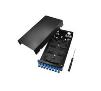 PNGKNYOCN Boîte de jonction de terminal optique à 8 ports - Taille compacte - Pas de bavures - Boîte de distribution SC - Fiber optique - Avec 8 adaptateurs SC coupleur