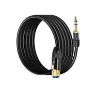 PNGKNYOCN Câble audio stéréo 1/4" TRS vers XLR,2M Câble microphone symétrique 6,35 mm (1/4 pouce) TRS mâle vers XLR femelle (6,35 mm) mâle mono vers XLR 3 broches femelle (1/4 TRS to XLR female, 2M)