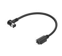 PNGKNYOCN Câble court à angle droit à 4 broches DIN mâle vers femelle DC Power pour système de charge CCTV (20 cm)