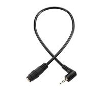 PNGKNYOCN Câble de rallonge audio 2,5 mm à angle droit，90 degrés 2,5 mm TRRS mâle vers femelle câble audio stéréo auxiliaire compatible avec les casques, les microphones（0.3M）