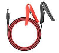 PNGKNYOCN Câble de Serrage Alligator de Batterie 12V, 16awg DC 5,5x2,1mm Male to Cell Clamp Extension for Automobile, RV, Portable Power Plant Solar Generator (1,8m)