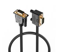 PNGKNYOCN Câble VGA 90 degrés,0.5M 1080P Full HD Câble de moniteur VGA mâle vers VGA mâle pour moniteur d'ordinateur, projecteur et autres (0.5M)