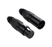 PNGKNYOCN Connecteur audio XLR à 5 broches, 1 paire de connecteurs audio XLR à 5 broches mâle et femelle pour microphones, tables de mixage, amplificateurs, etc.