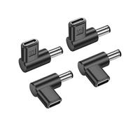 PNGKNYOCN Convertisseur 12V USB C vers DC 5.5 x 2.1mm, 90 degrés DC 5.5 x 2.1mm Male vers USB C Female PD Emulator Trigger Adapter, for Camera, Router,LED Light(4-Pack)