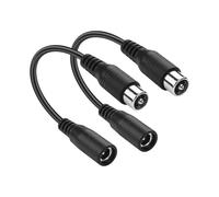 PNGKNYOCN Cordon d'alimentation 2a DC, 2 jeux de DC 5,5 x 2,1 mm femelle à 8 mm RCA mâle câble d'adaptateur d'alimentation pour vélo de skateboard, vélo d'équilibre, vélo électrique, etc.（15cm）