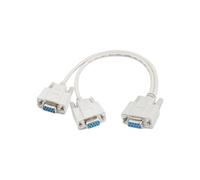 PNGKNYOCN DB9 y Splitter Cable db9 9 pin 1 femelle ale - to - 2 femelle RS232 Serial Splitter adapter Pass - through Cable pour connecter divers périphériques d'interface série 30cm