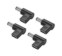PNGKNYOCN Lot de 4 adaptateurs 12 V USB C vers DC 5,5 x 2,5 mm, 90 degrés DC 5,5 x 2,5 mm mâle vers USB C femelle PD pour caméra, routeur, lumière LED
