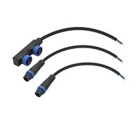 PNGKNYOCN M15 IP67 Étanche y Splitter hub câble 2 pôles et 2 Broches pour Zone de Ligne intérieur/extérieur LED Light Installation Projet