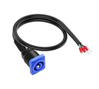PNGKNYOCN PowerCon Câble d'alimentation femelle vers borne U, 250 V 20 A AC Montage sur panneau vers fourche en U Câble d'extension pour connecteur LED d'éclairage de scène (0,5 m)