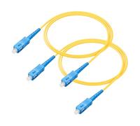 PNGKNYOCN SC fibre Jumper, 2 paquets os2 SC/UPC à SC/UPC Single Mode simplex fibre optique Jumper 9 / 125um od-3.0mm (1M/3.2FT)
